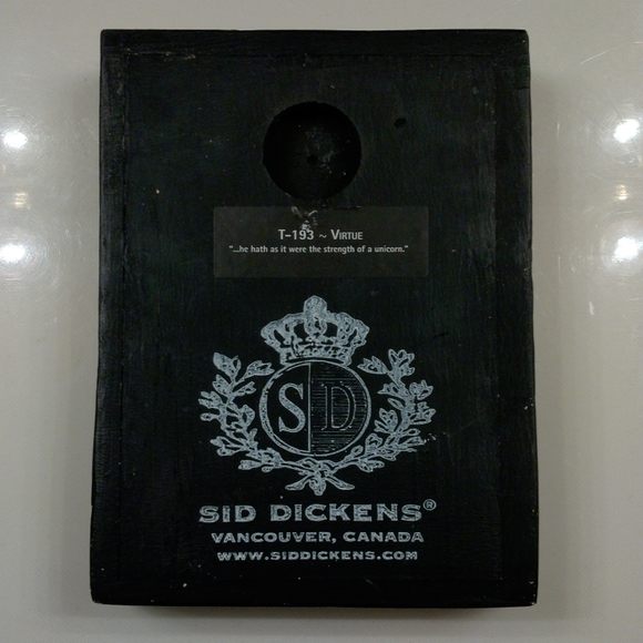 Sid Dickens T-193 "Virtue" Memory Block unicorn *Rare & Retired* - Picture 2 of 2